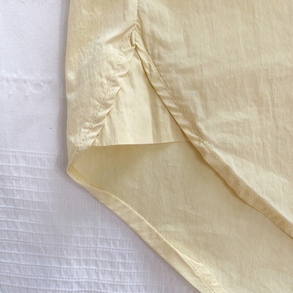 REMAIN BIRGER CHRISTENSEN MIRKA SOFT YELLOW SHORT SLEEVE V-NECK SHIFT MAXI DRESS - Picture 8 of 9